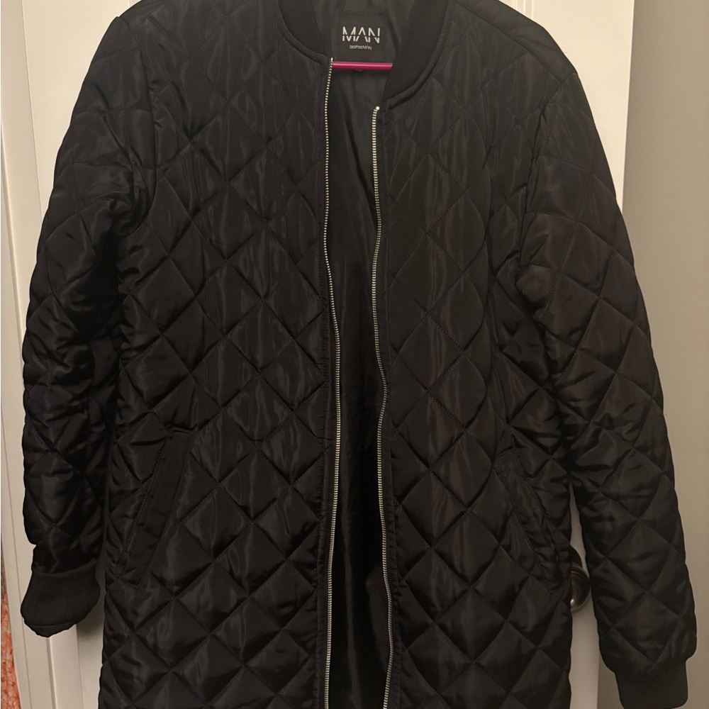 MAN Quilted Black Jacket